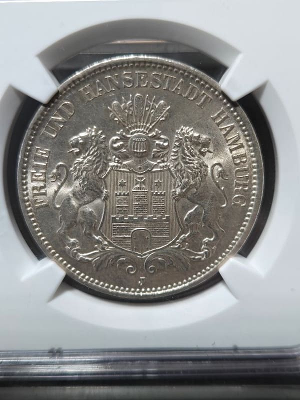 1911J Germany 3M Hamburg MS 63 NGC - Image 5