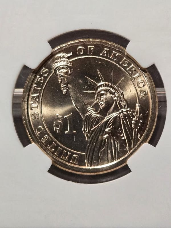 2007 $1 George Washington Mint Error Coin BU - Image 2