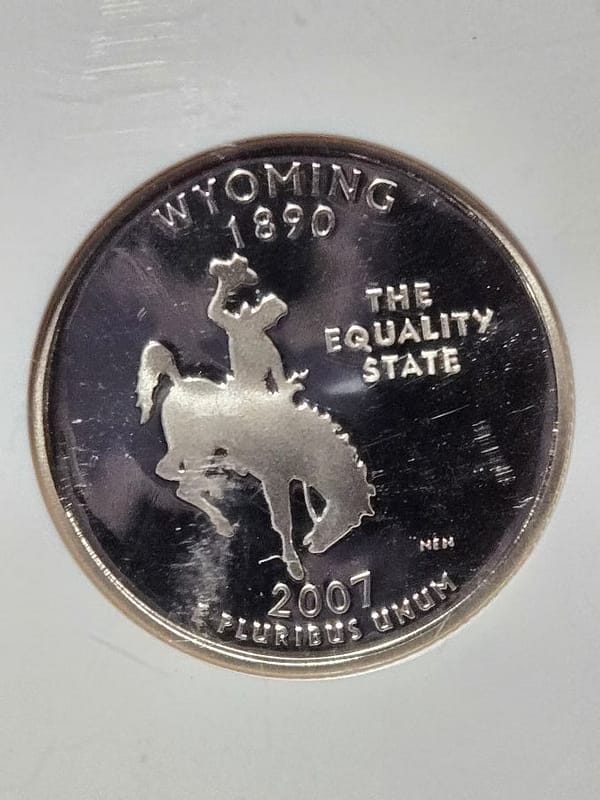 2007 S Clad 25C Wyoming PF 70 Ultra Cameo - Image 5