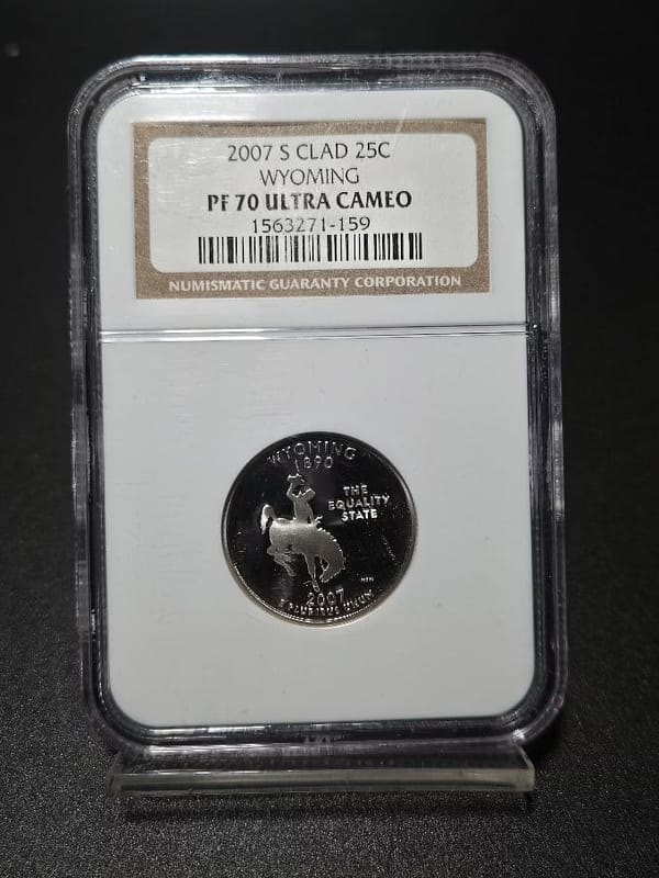 2007 S Clad 25C Wyoming PF 70 Ultra Cameo