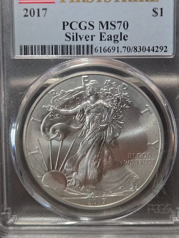 2017 PCGS MS70 First Strike Silver Eagle - Image 4