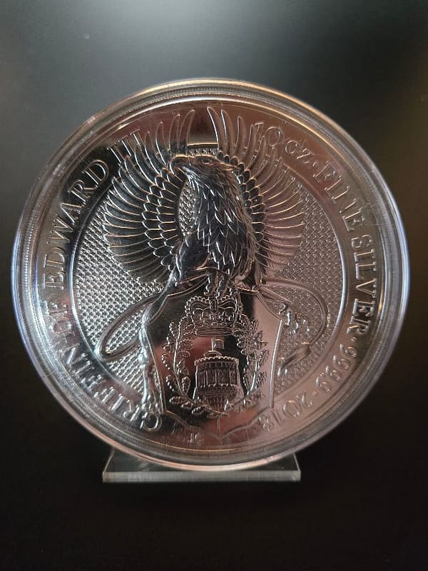 2018 GB 10 oz Silver Griffin of Edward III - Image 4
