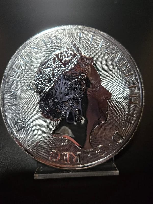 2018 GB 10 oz Silver Red Dragon - Image 4