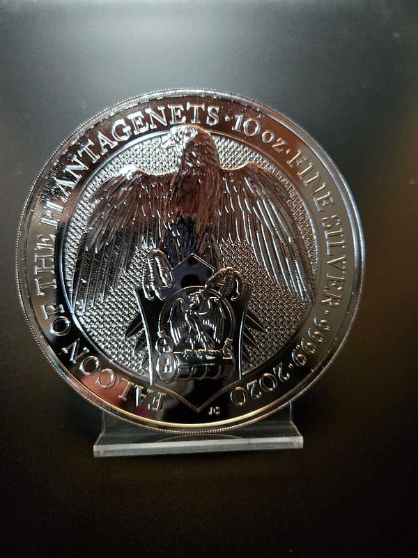 2020 Great Britain 10 oz Silver Queens Beasts Falcon Of The Plantagenets - Image 5