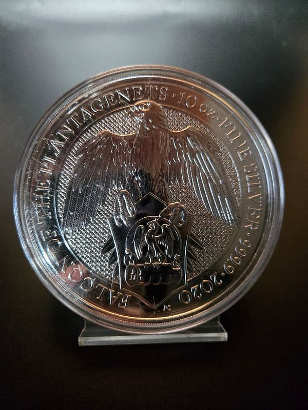 2020 Great Britain 10 oz Silver Queens Beasts Falcon Of The Plantagenets - Image 4