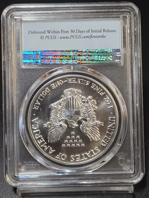 1987 PCGS MS69 Silver Eagle - Image 4