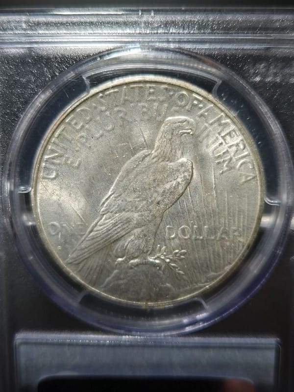 1925-S PCGS MS63 Peace Dollar - Image 4
