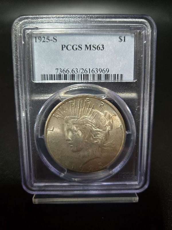1925-S PCGS MS63 Peace Dollar