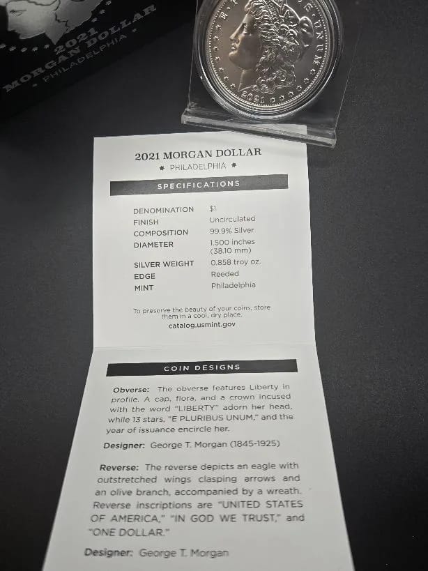 2021 Morgan Dollar Philadelphia