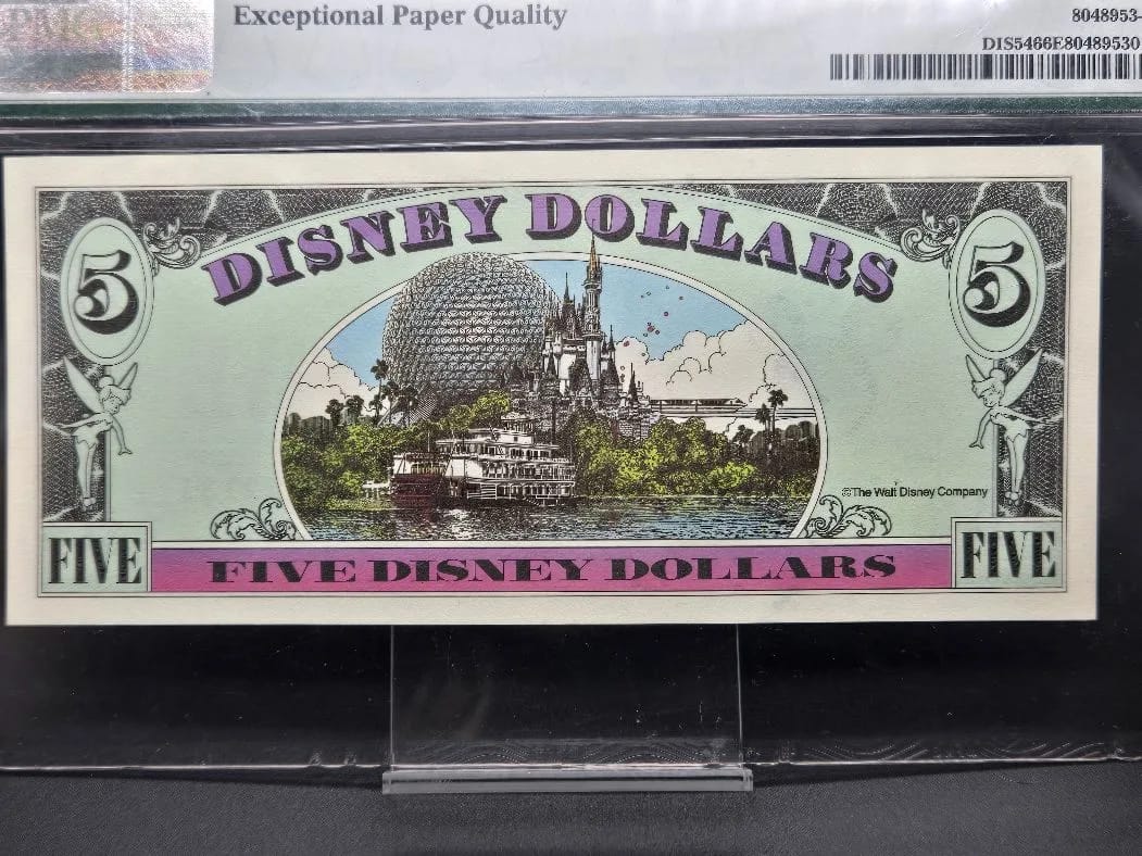 1998 $5 Goofy Disney Dollar