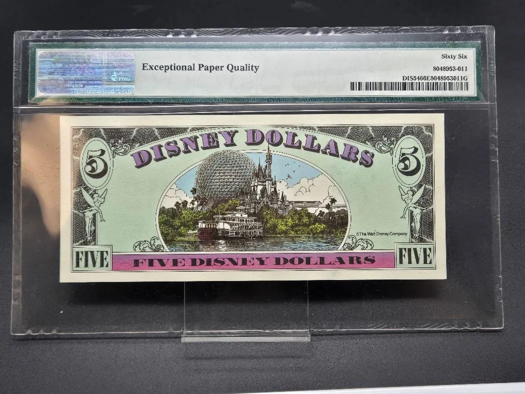 1998 $5 Goofy Disney Dollar