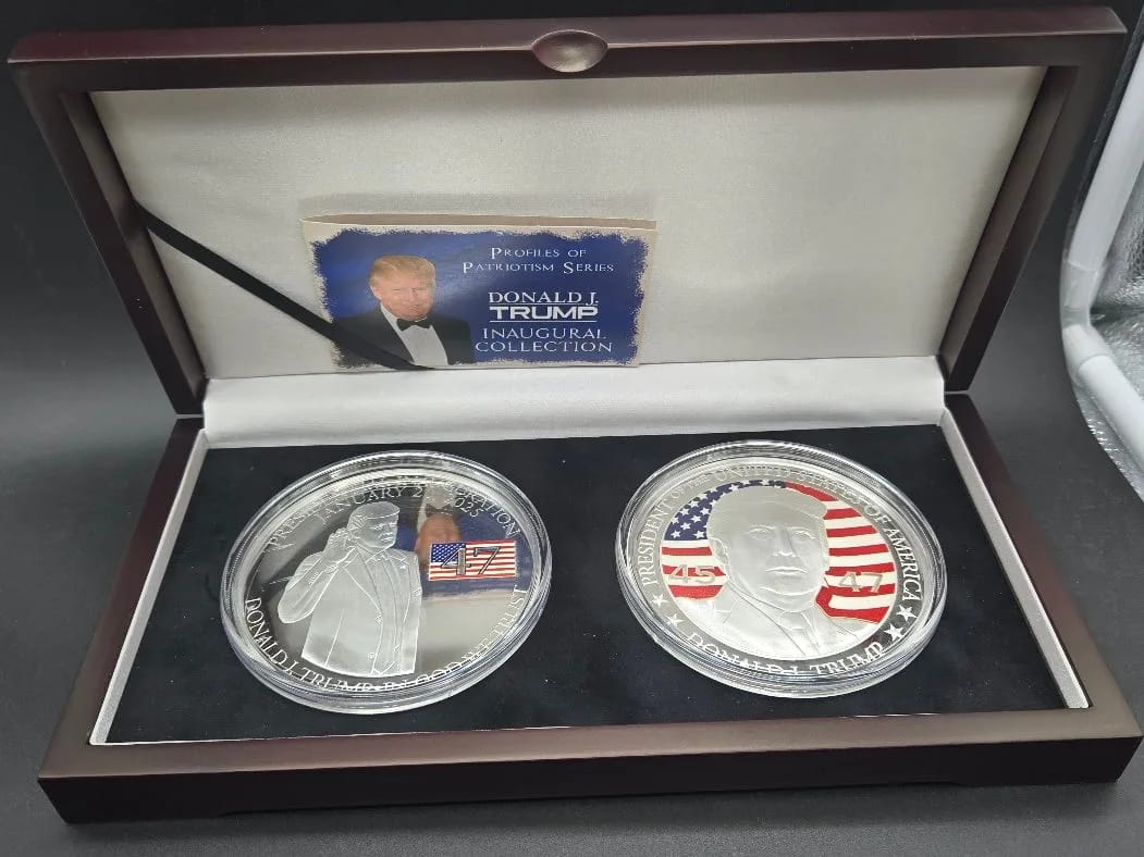 Trump Inaugural 2-Piece Silver Set