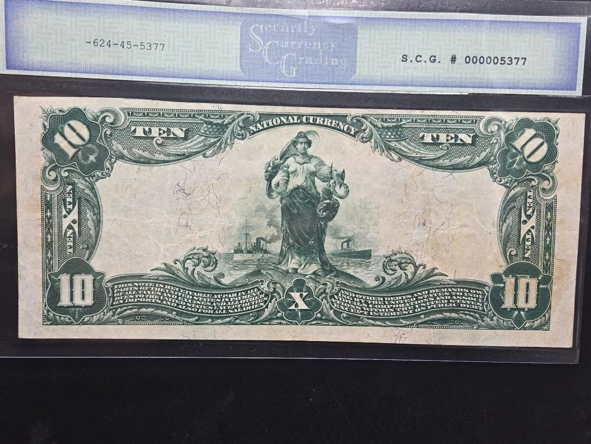 1902 $10 National Currency Charter 1131