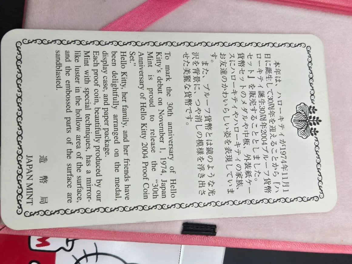 2004 Hello Kitty Anniversary Set