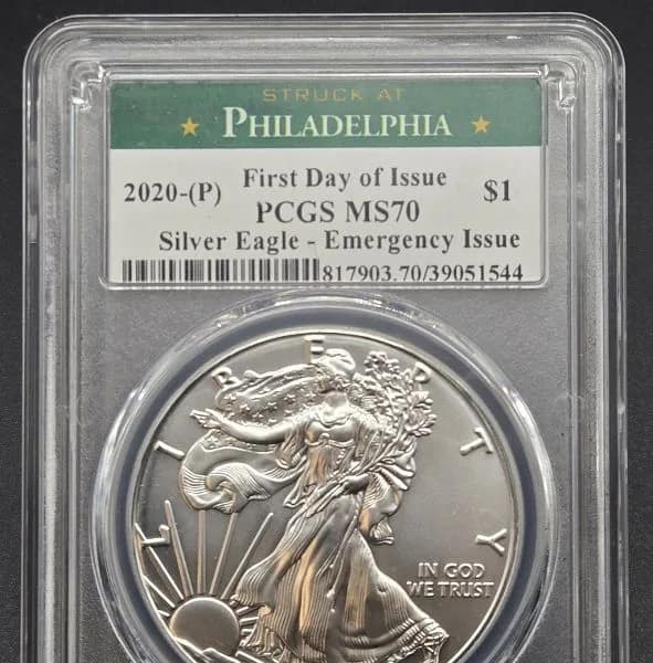 2020-P Silver Eagle MS70 PCGS