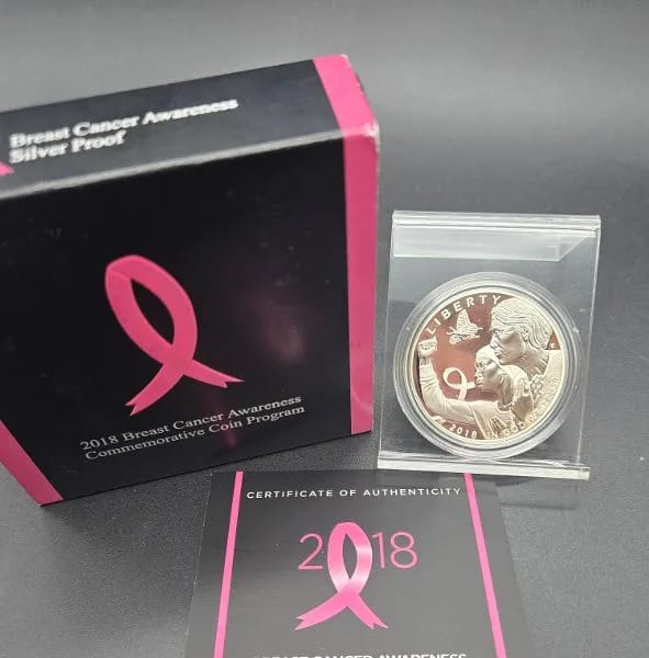 2018 Breast Cancer Commemorative Silver