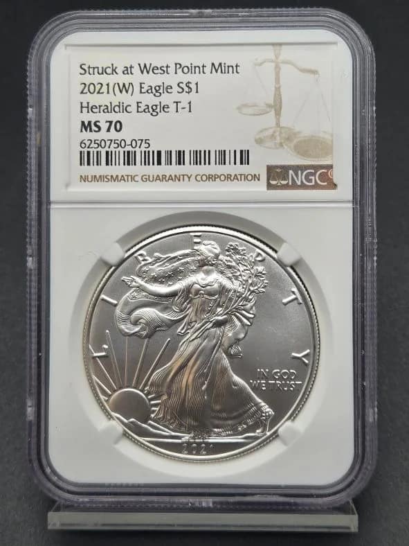 2021(W) Silver Eagle MS70 NGC