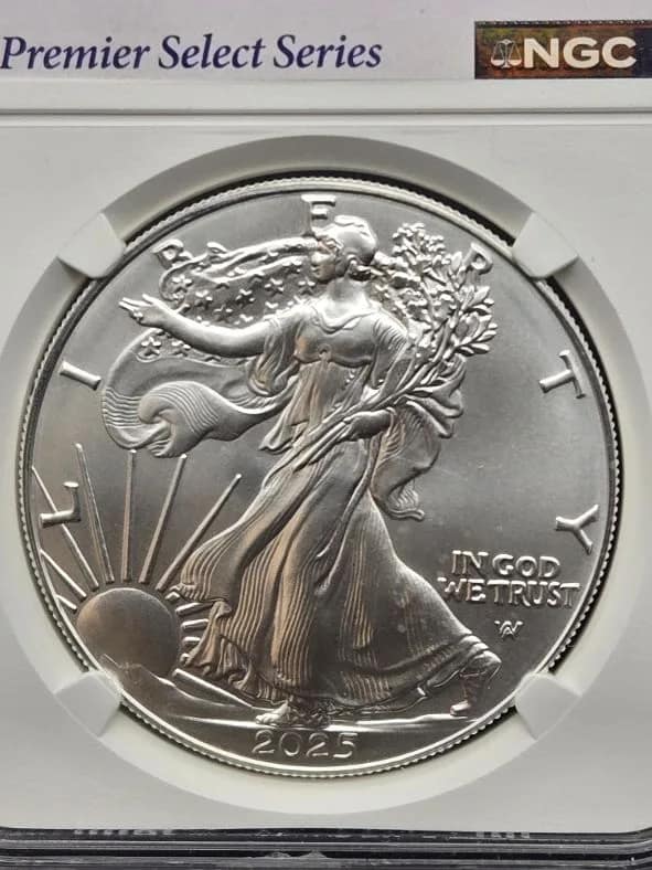 2025 Silver Eagle MS70 NGC