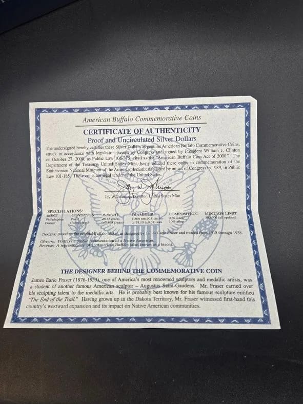 American Buffalo Commemorative Set