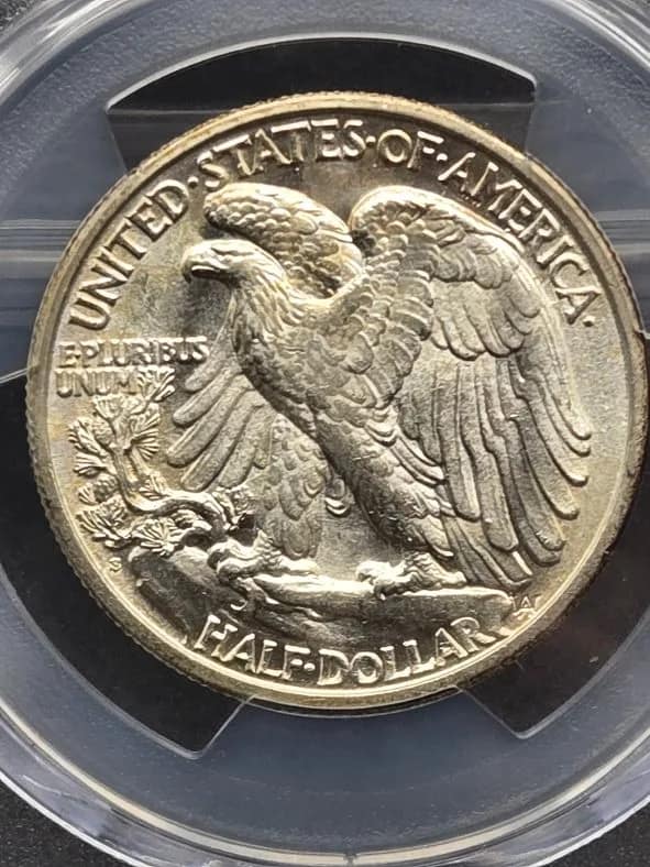 1918-S Walking Liberty PCGS MS62 50C
