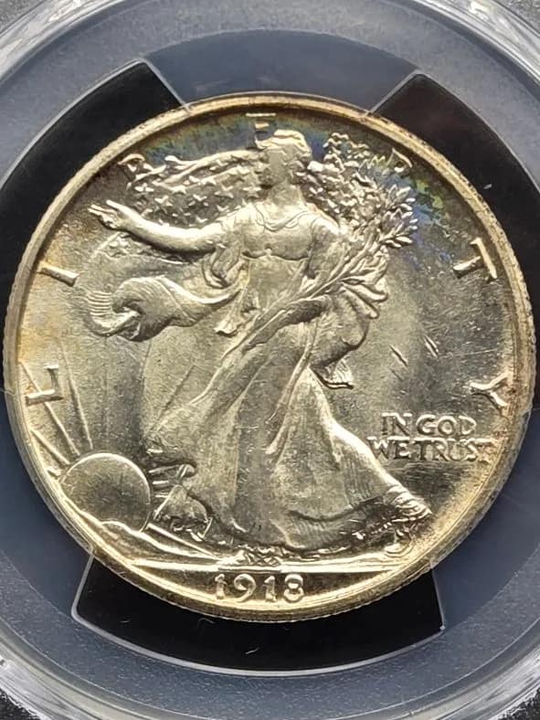 1918-S Walking Liberty PCGS MS62 50C