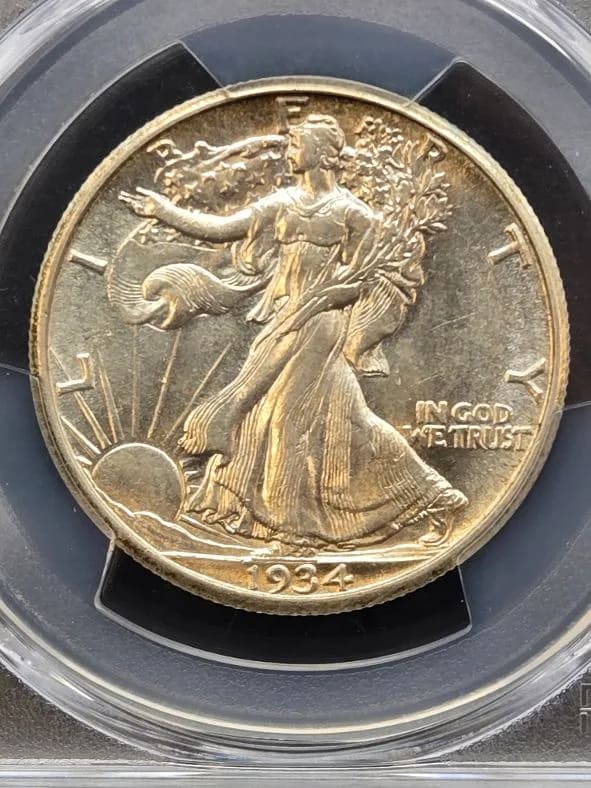1934-S Walking Liberty PCGS AU58 50C