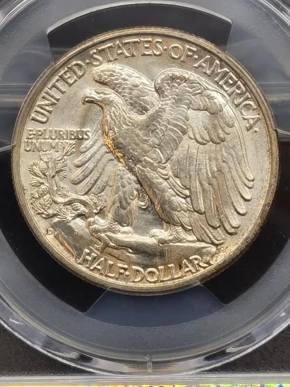 1938-D Walking Liberty PCGS AU58 50C