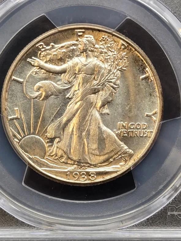 1938-D Walking Liberty PCGS AU58 50C