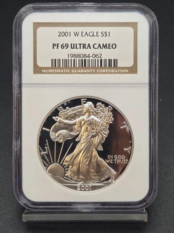 2001-W PF69 Silver Eagle NGC