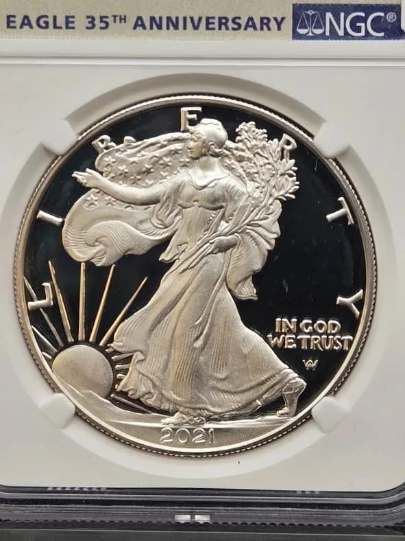 2021-S PF70 T-2 Silver Eagle NGC