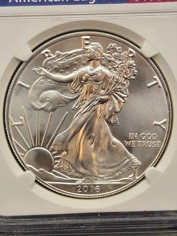 2016 Silver Eagle MS69 NGC 30th Anniversary