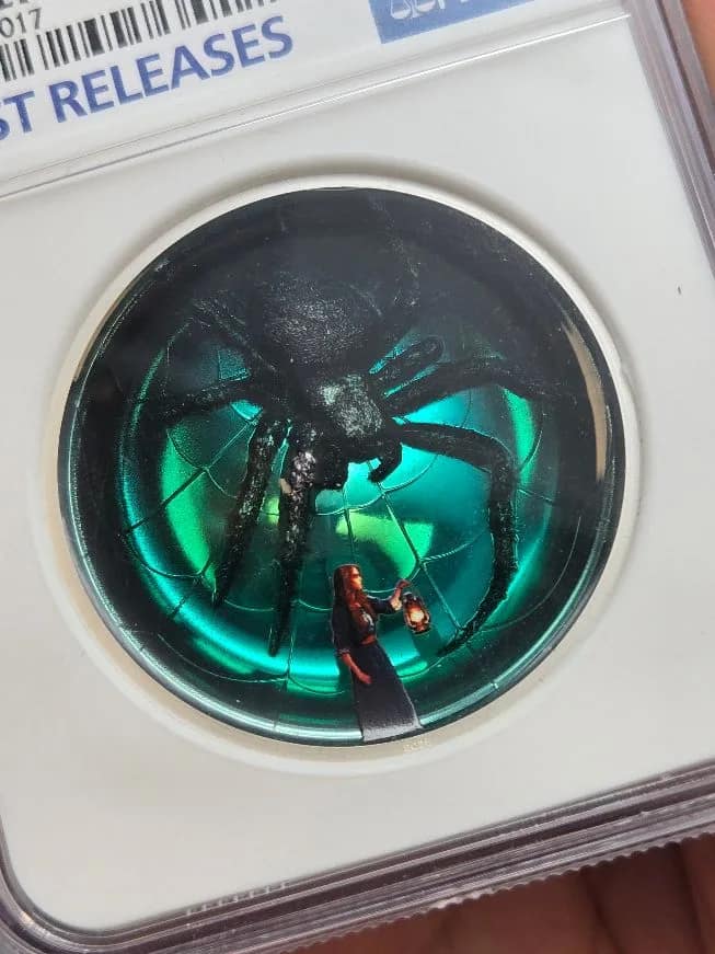 2025 Cook Is. $10 Arachnophobia High Relief PF70 NGC