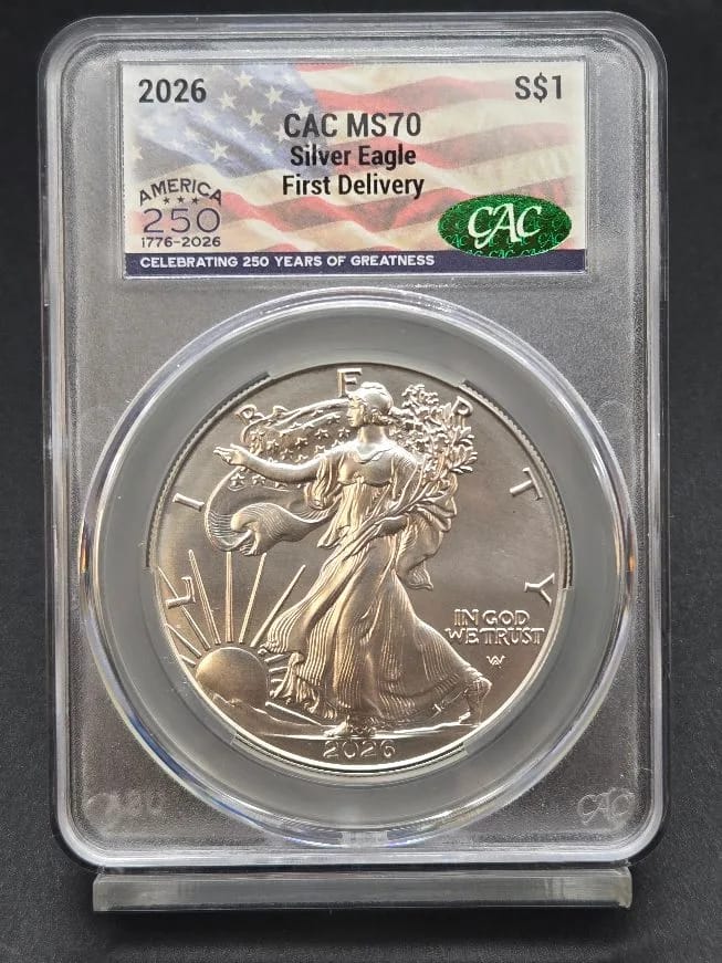 2026 Silver Eagle CAC MS70