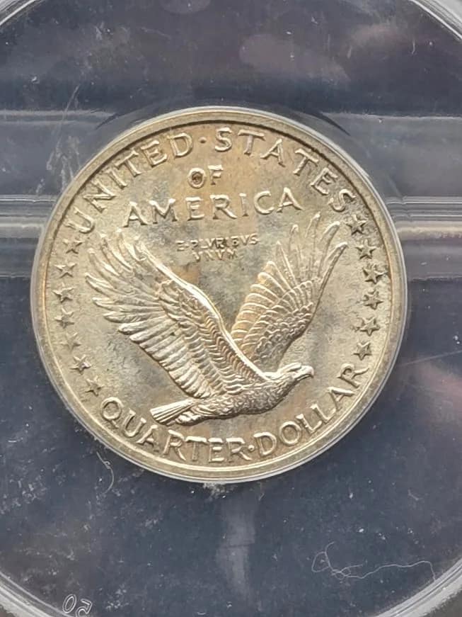 1917 Var 1 25c MS60 Details Cleaned ANACS