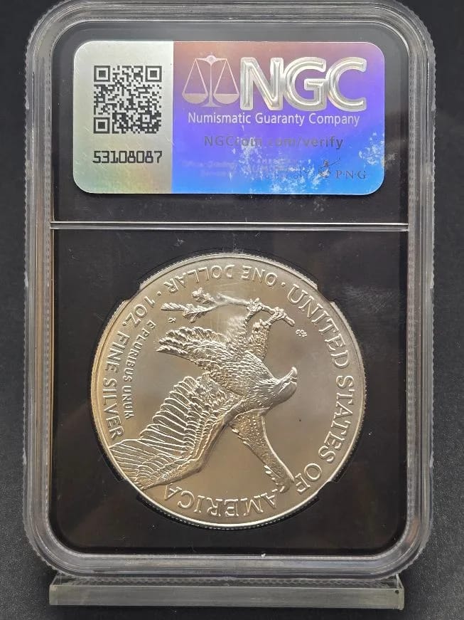 2024 Silver Eagle MS70 NGC