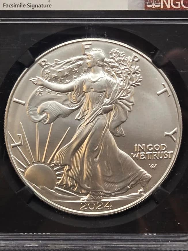 2024 Silver Eagle MS70 NGC