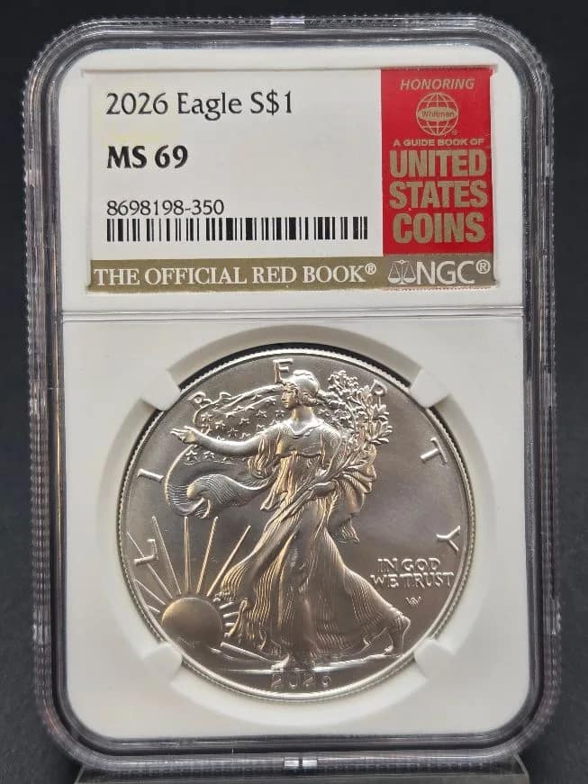 2026 Silver Eagle MS69 NGC Red Book
