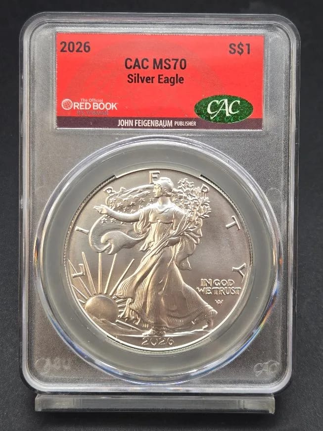 2026 Silver Eagle MS70 CAC Redbook