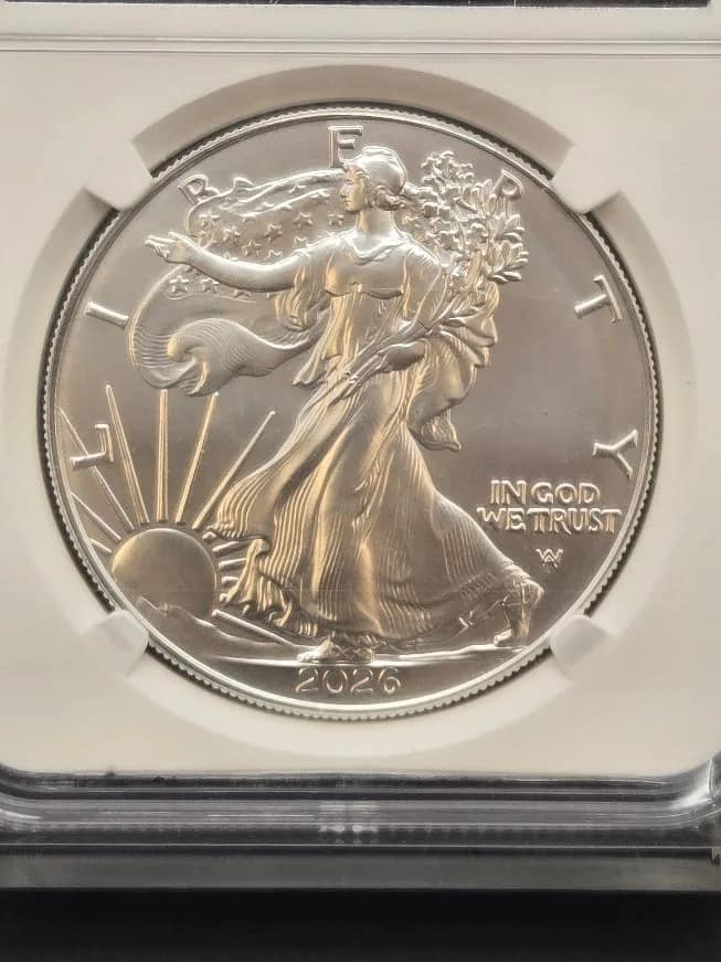 2026 Silver Eagle MS70 NGC UB Label