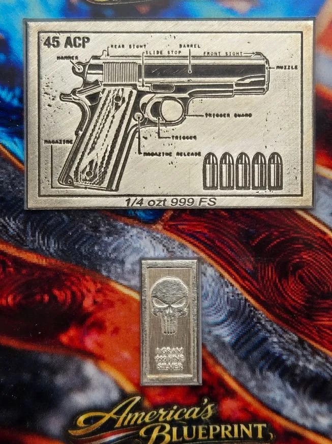 BHB Hits Series 1 45 ACP 1/4 oz Silver